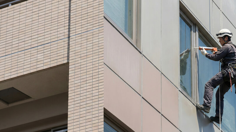 高所の塗装・防水