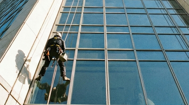 足場不要のロープアクセス