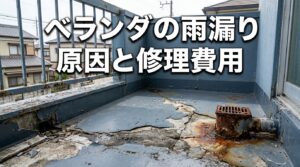 ベランダの雨漏り|原因と修理費用の目安