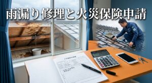 雨漏り修理に火災保険は使える?申請手順と注意点