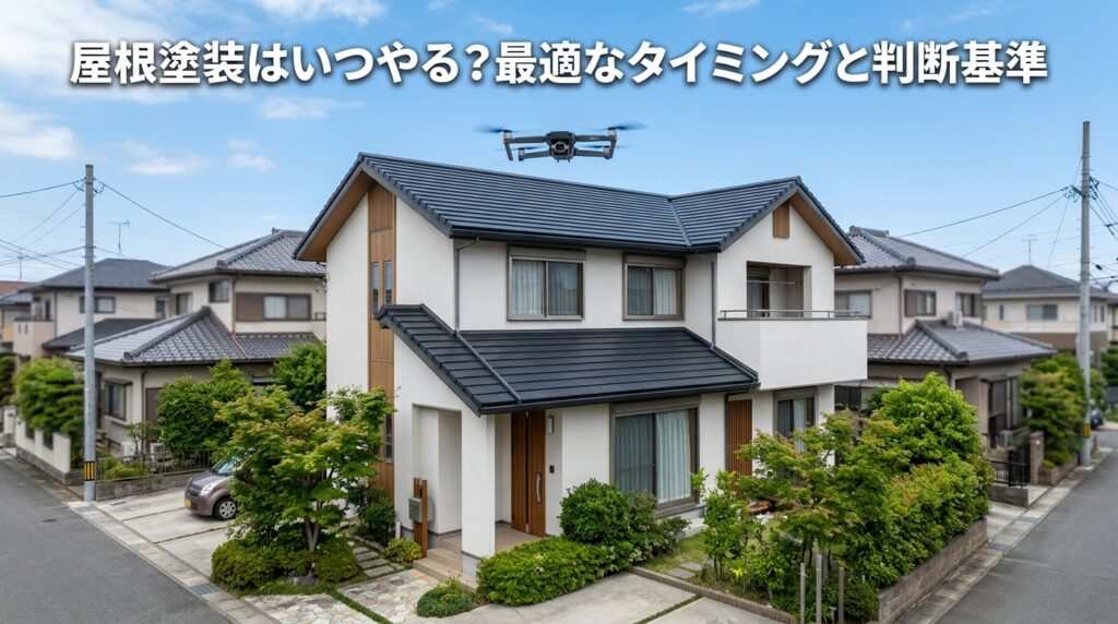 屋根塗装はいつやる?最適なタイミングと判断基準