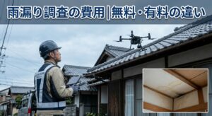 雨漏り調査の費用相場|無料と有料の違い