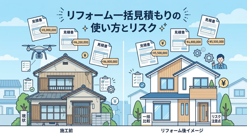 リフォーム一括見積もりの使い方とリスク｜本当に得?