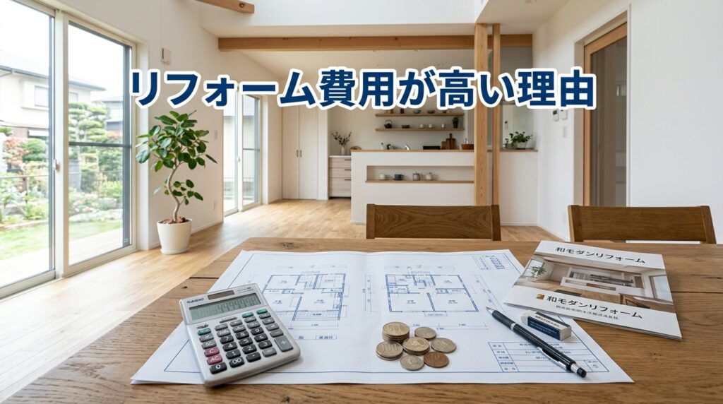 リフォーム費用が高い5つの理由|内訳と妥当性