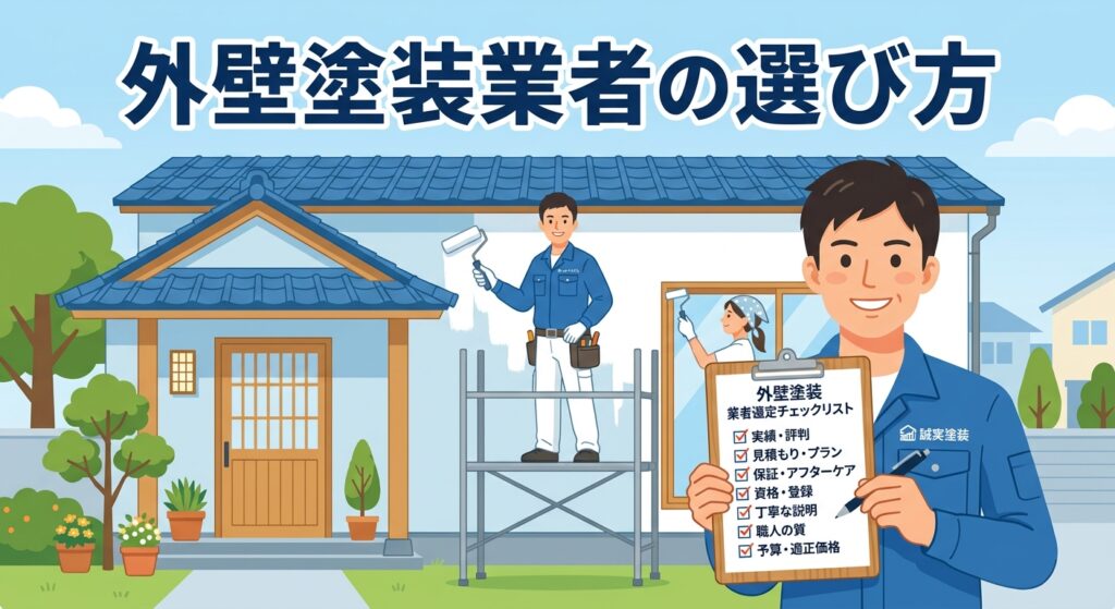 外壁塗装業者の選び方|失敗しない9つの確認項目