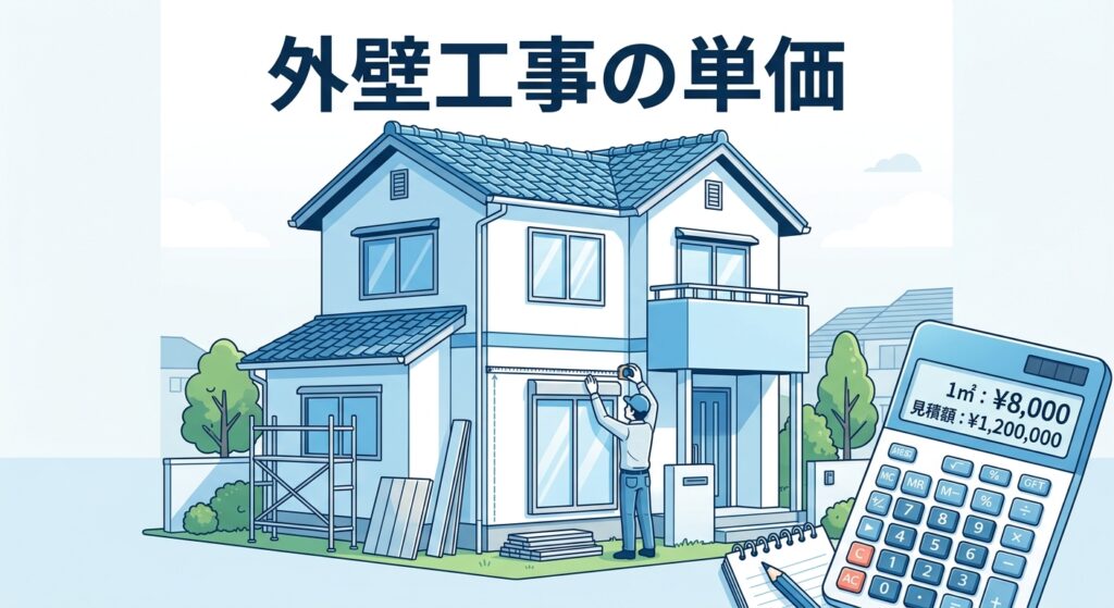 外壁工事の単価｜㎡あたりの費用目安と相場