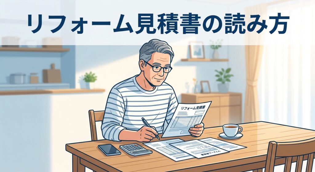 リフォーム見積書の読み方|専門用語を平易に解説