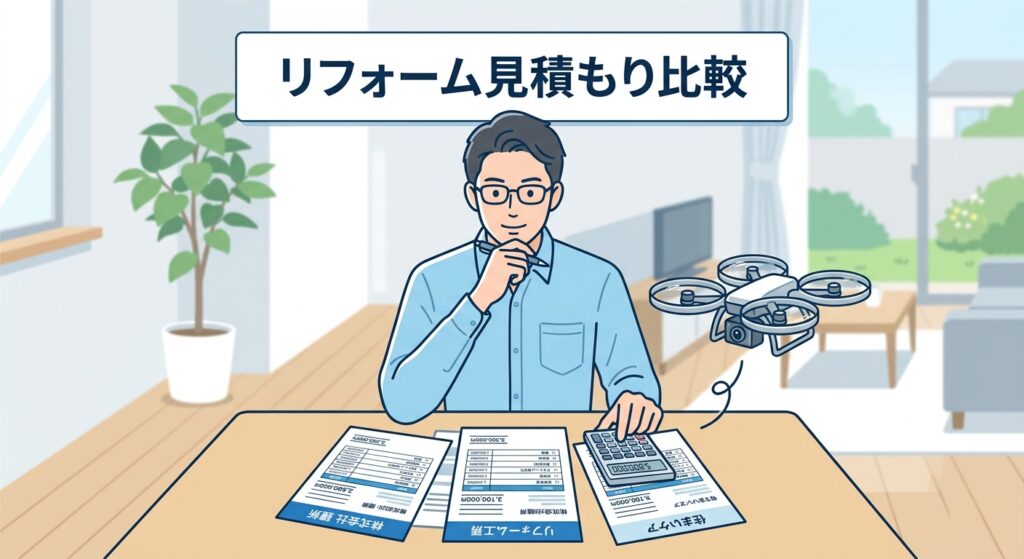 リフォーム見積もり比較のコツ|失敗しない選び方