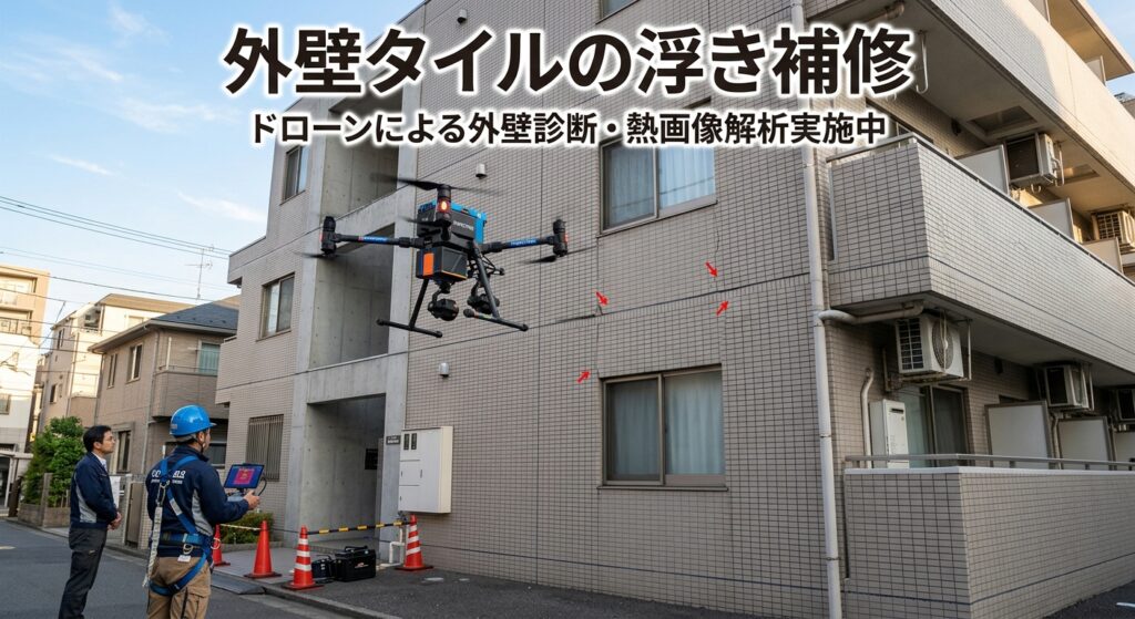 外壁タイルの浮き補修|放置リスクと費用・落下責任