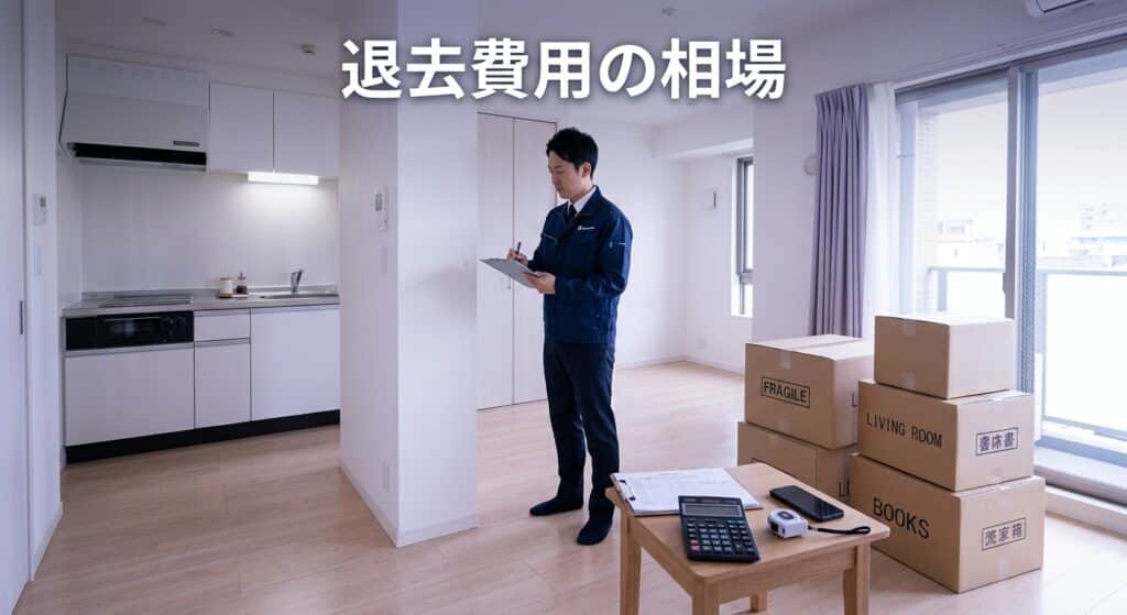 退去費用の相場|間取り別・居住年数別の目安
