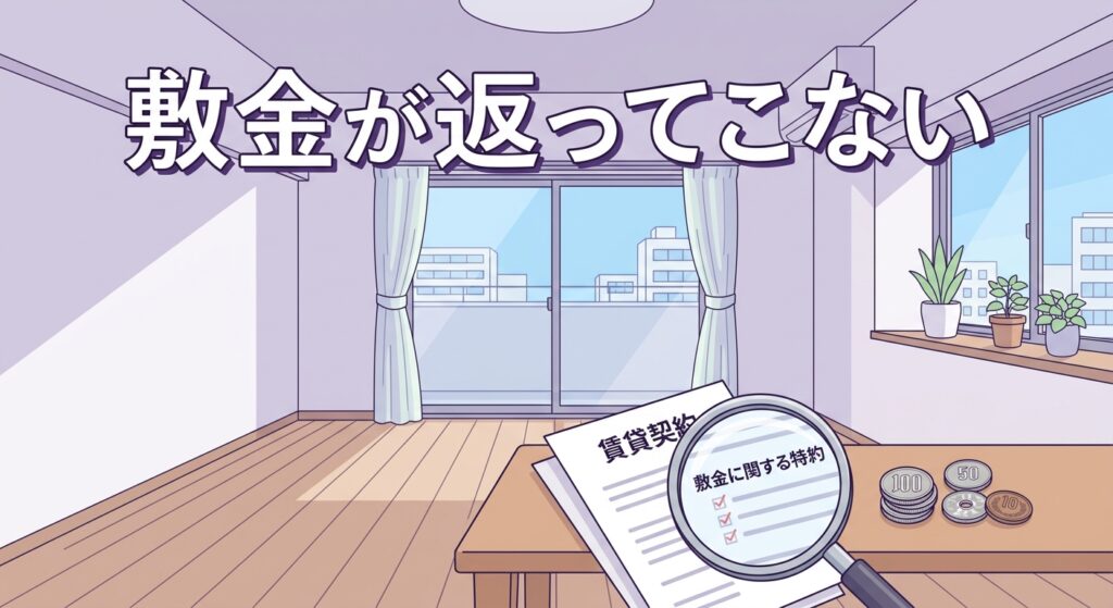 敷金が返ってこない|よくある理由と対処法