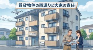 賃貸物件の雨漏りと大家の責任|修繕義務の範囲