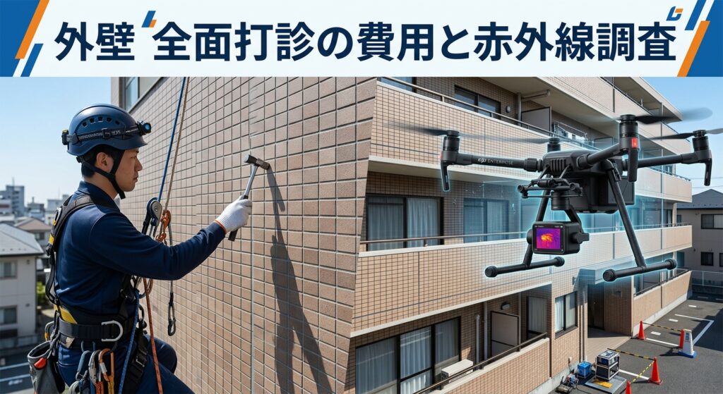 外壁の全面打診の費用は?赤外線調査との使い分け